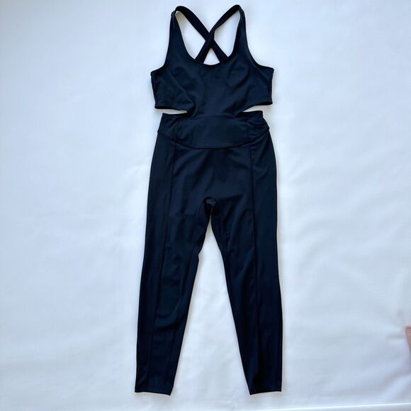 Free People x FP MOVEMENT Back It Up BodySuit Medium Black $98 - Picture 6 of 14